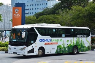 CDG-NUS electric shuttle bus fleet