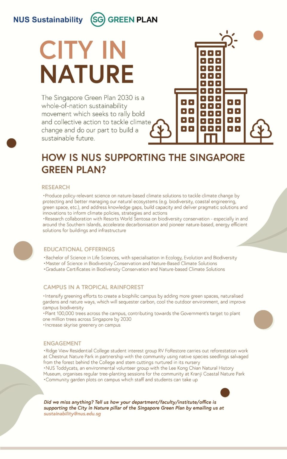 Singapore Green Plan City in nature